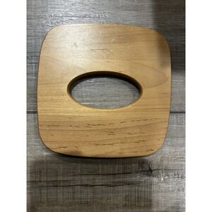 Longaberger Baskets  Tall Tissue Lid Woodcrafts Warm Brown Stain